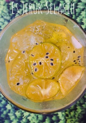 Foto resep Es Jeruk Selasih