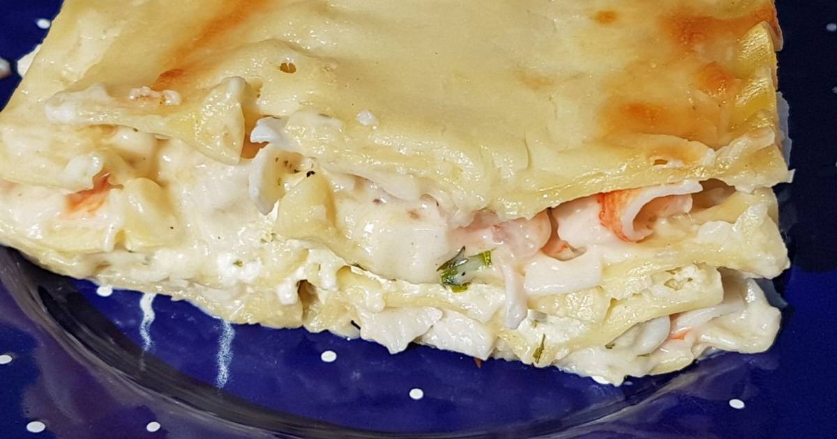 Seafood Lasagna Recipe by Grill-Master - Cookpad