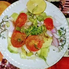 A picture of Kachumber Salad.