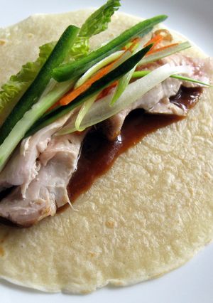 A picture of Mock Peking Duck.