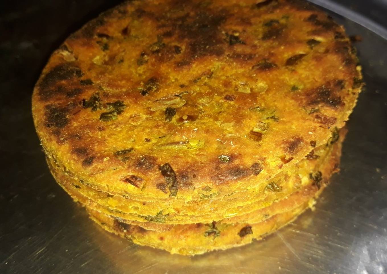 Corn coriander theplas