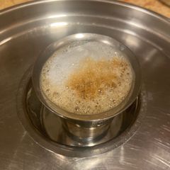 A picture of South indian A2B filter coffee.