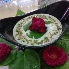 A picture of Betel Leaves Pudding.