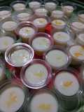 Puding susu sirup orange