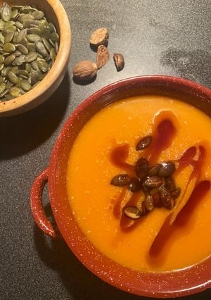 Sütőtök krémleves recept fotója