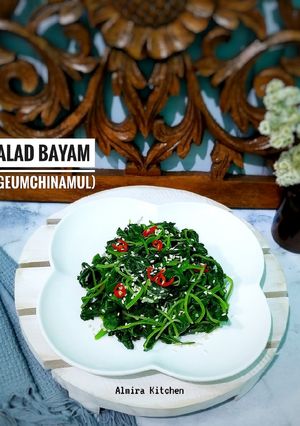 Foto resep Salad Bayam (SiGeumchi NaMul) 👩‍🍳