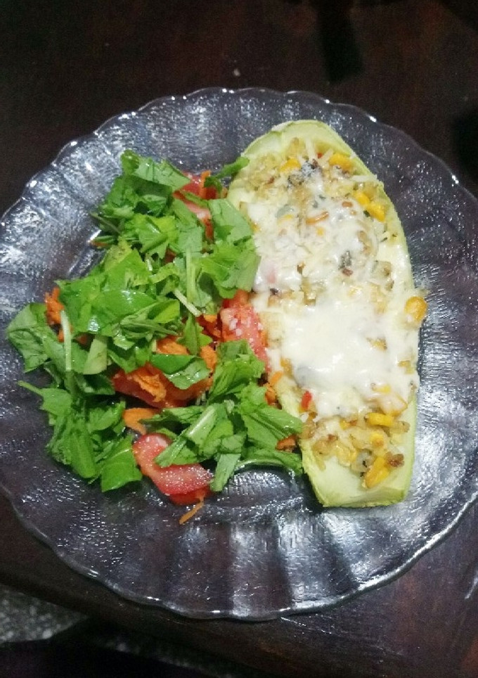 Una foto de Zuchinis rellenos