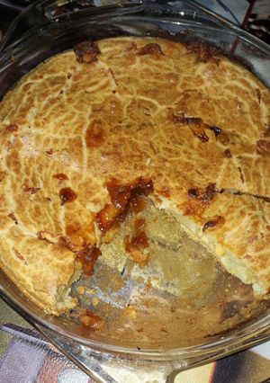 Una foto de Torta de queso con dulce de membrillo