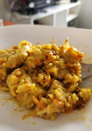 Una foto de Guiso/risotto de pollo