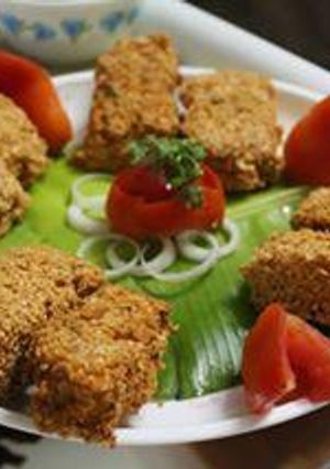 A picture of Papad paneer crispy.