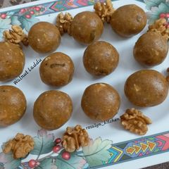 A picture of Instant and Healthy Walnut Laddu.