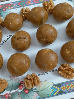 A picture of Instant and Healthy Walnut Laddu.