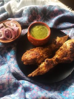 চিকেন তন্দুরি(chicken tandoori recipe in Bengali) রেসিপির প্রধান ছবি