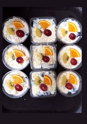 Foto resep Salad buah keju enak