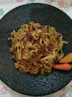 Foto resep 45. Oseng Mie Pepperoni