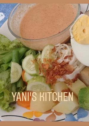 Foto resep Gado gado praktis # masak apa hari ini #menu sehat #menu diet
