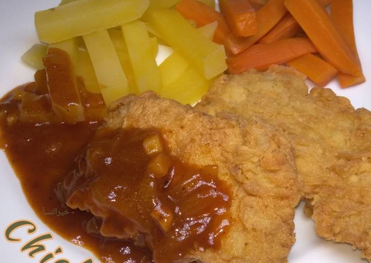 Resep 25. Chicken steak / Steak ayam mudah enak ?? Anti Gagal