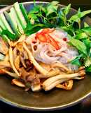 Bún trộn chay