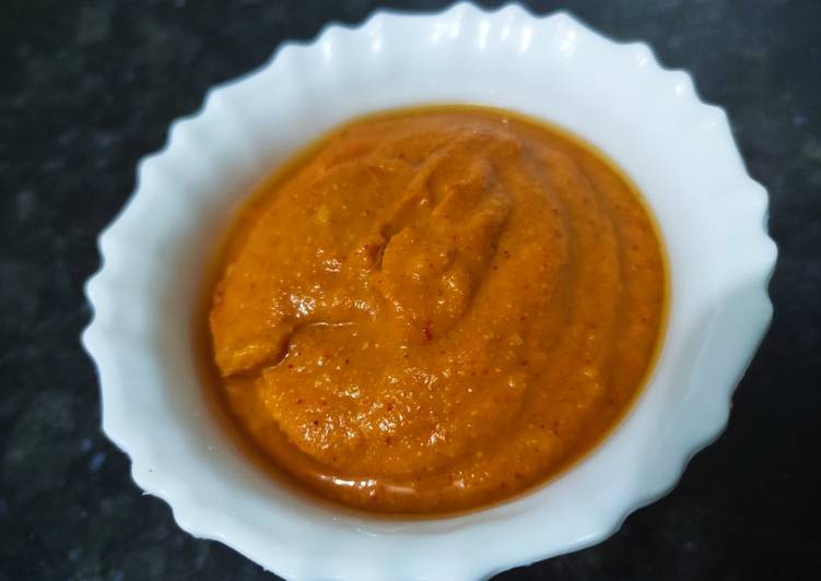 Recipe of Quick Chutney for Mysore Masala Dosa