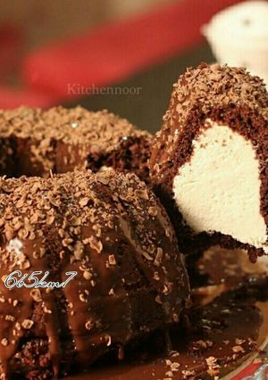 صورة لوصفة 🍫 كييكة الآيس كريم بصوص الشوكلاته