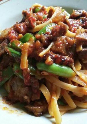 Foto resep Tongseng spaghetti daging