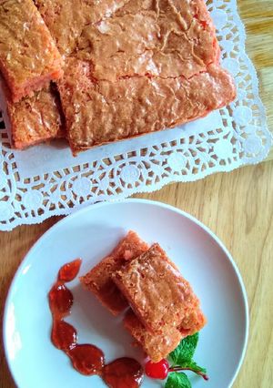 Foto resep Strawberry Chocolate Brownies