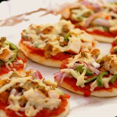 Grilled Chicken Mini Pizza A picture of Grilled Chicken Mini Pizza.