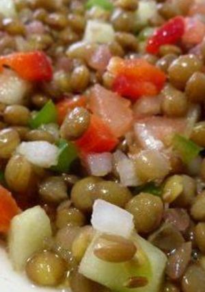 Una foto de Ensalada de lentejas