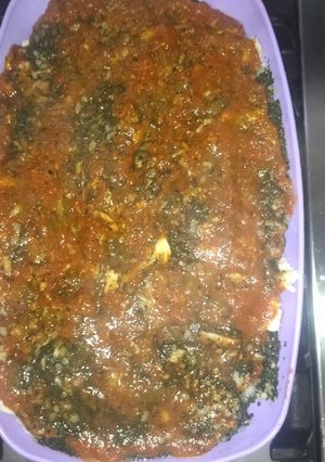 صورة لوصفة فتة ملوخية 😋😋