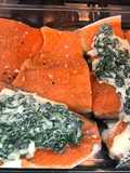 Salmón a la rockerfeller con el toque sonorense