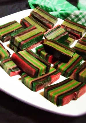 Foto resep Kue lapis pelangi