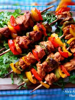 صورة لوصفة شيش طاووق بالكاري