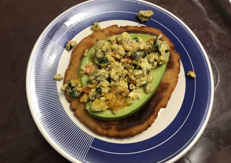 Steps to Make Any-night-of-the-week Arepa dulce de perico con palta