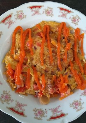 Foto resep Telur Dadar Sayur+Cumi