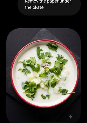 A picture of Cucumber Raita.