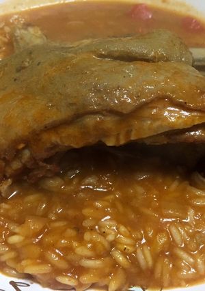 Una foto de Guiso de cordero y arroz