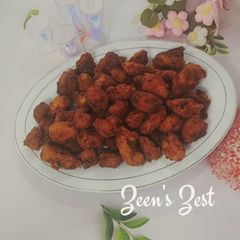 Boneless Cubed Chicken Popcorn A picture of Boneless Cubed Chicken Popcorn.