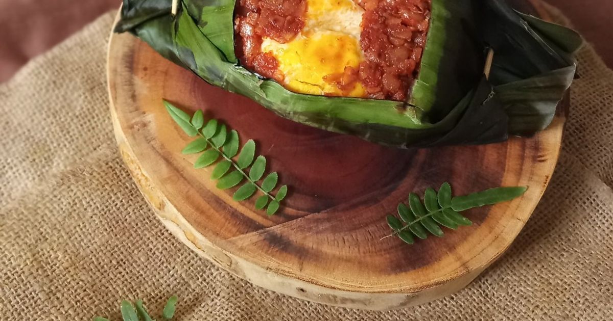 Nasi Bakar Tempe Balado
