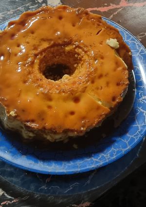 Una foto de Quesillo de limón casero canario