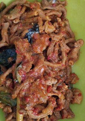Foto resep Tumis usus pedas