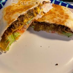 A picture of Homemade crunch wraps.