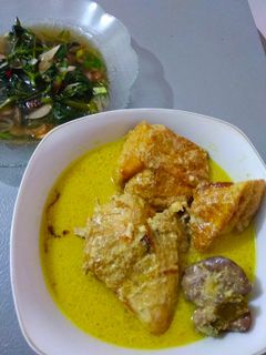 Foto resep Opor Ayam + Tumis kangkung