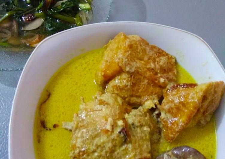 Resep Opor Ayam + Tumis kangkung, Bikin Ngiler
