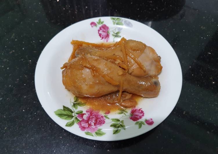 Recipe of Quick Đùi Gà Kho Gừng Mật Ong