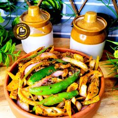A picture of Instant Onion And Green Chilli Pickle Five Minute Recipe.