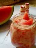Watermelon yakult ice