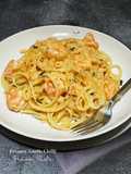 Creamy Garlic Chilli Prawn Pasta