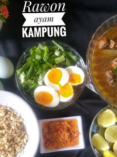 Foto resep Rawon ayam kampung