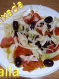 Esqueixada de bacalao