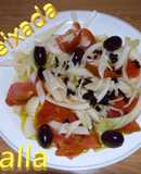 Esqueixada de bacalao